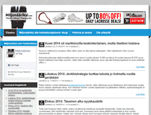 Tablet Screenshot of miljonaariksi.com